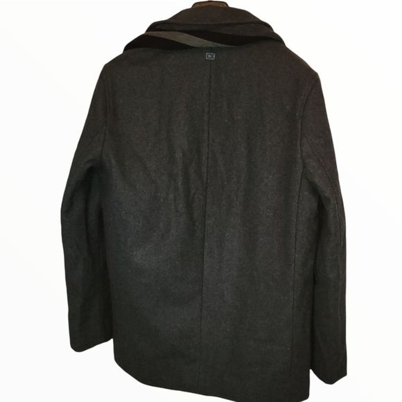 Men's Calvin Klein Wool Blend Men's Heavy Coa - Picture 2 of 4